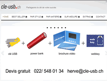 Tablet Screenshot of cle-usb.ch